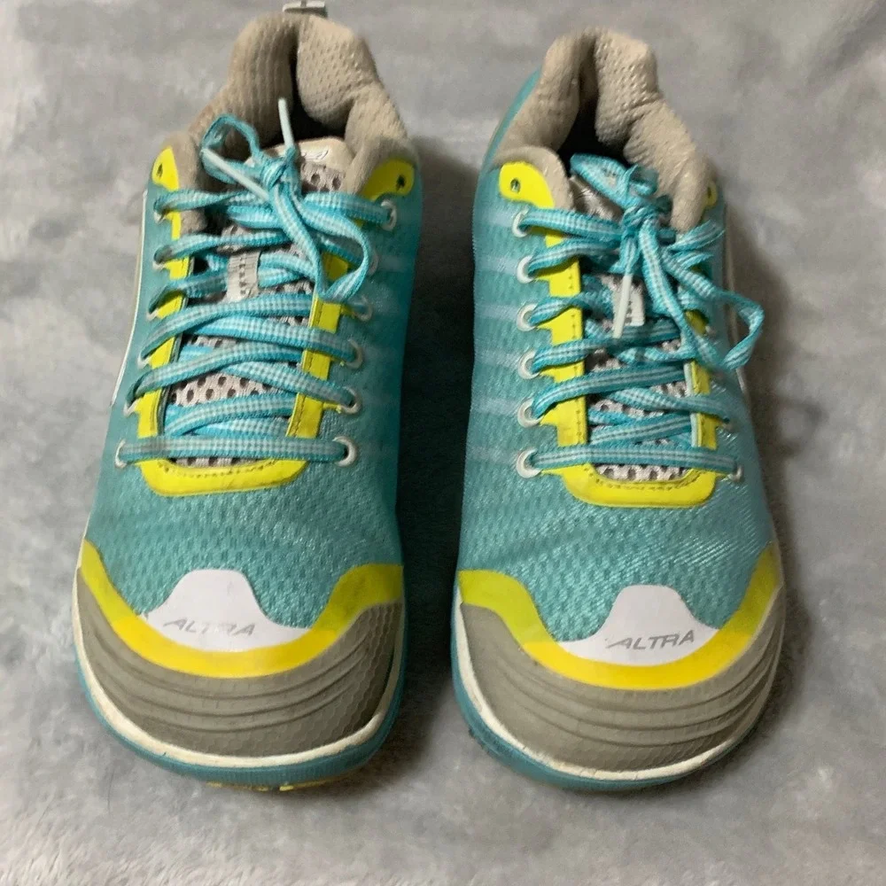 Altra Athletic Shoes Women's Teal Yellow US 9.5 Zero Drop Mesh Running